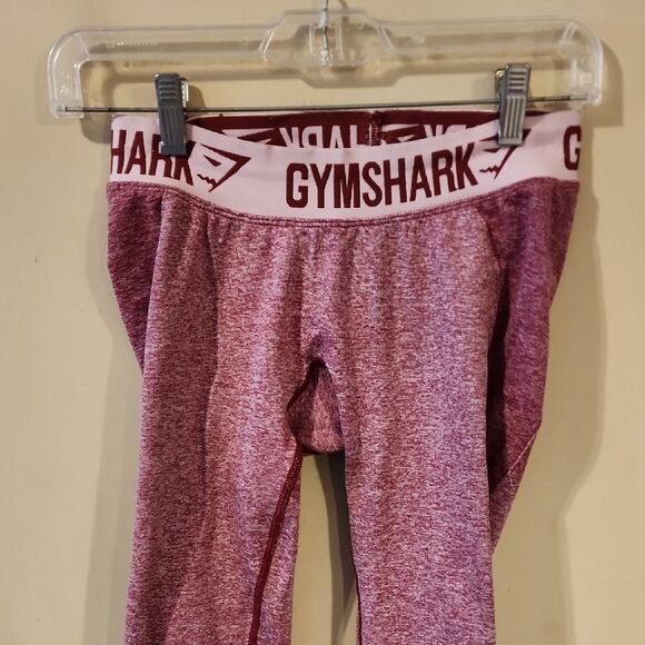 Gymshark Burgundy Performance Leggings with Elastic Waistband XS - Picture 2 of 6